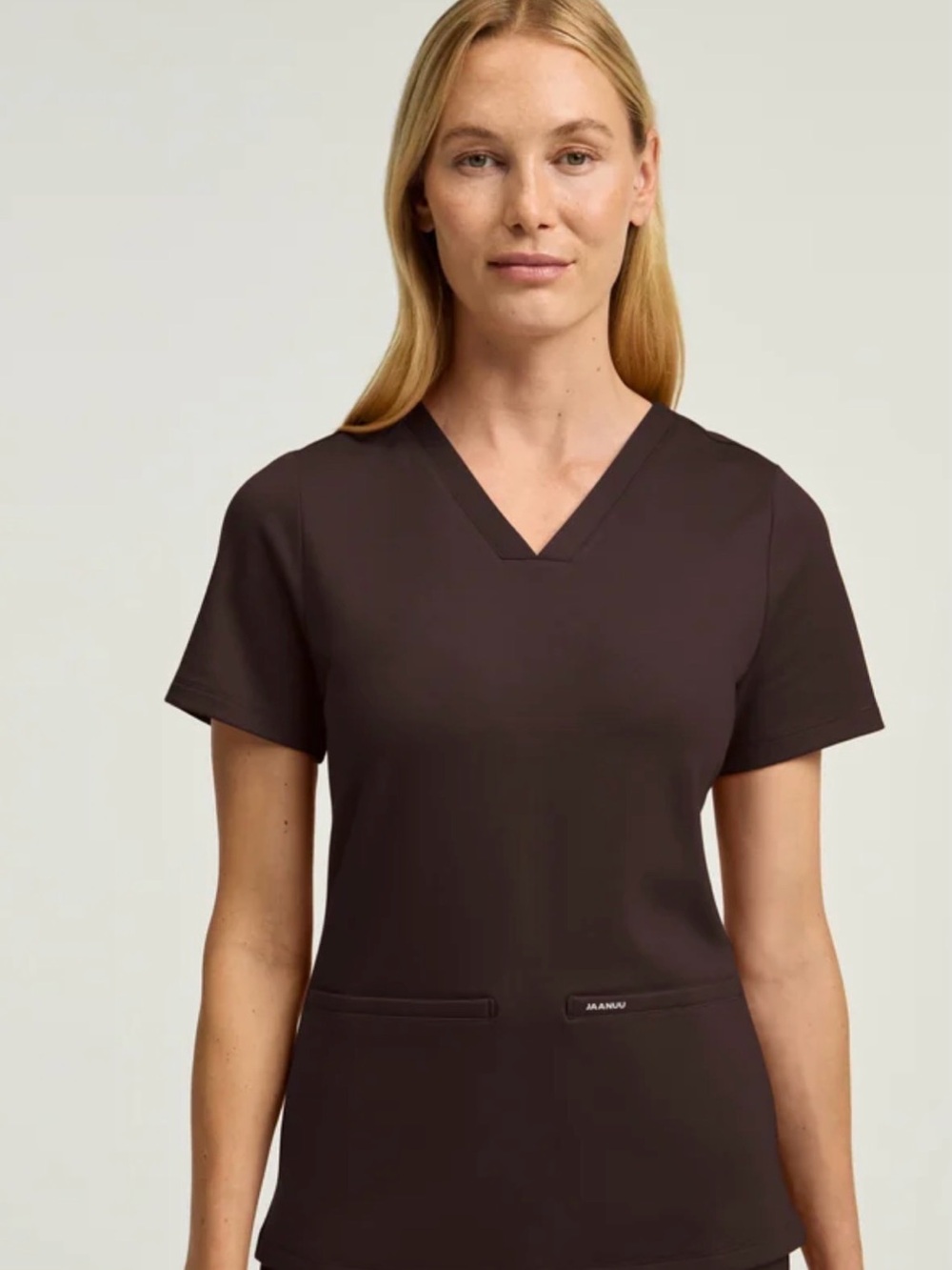 Jaanuu Women’s Black V-Neck scrub top